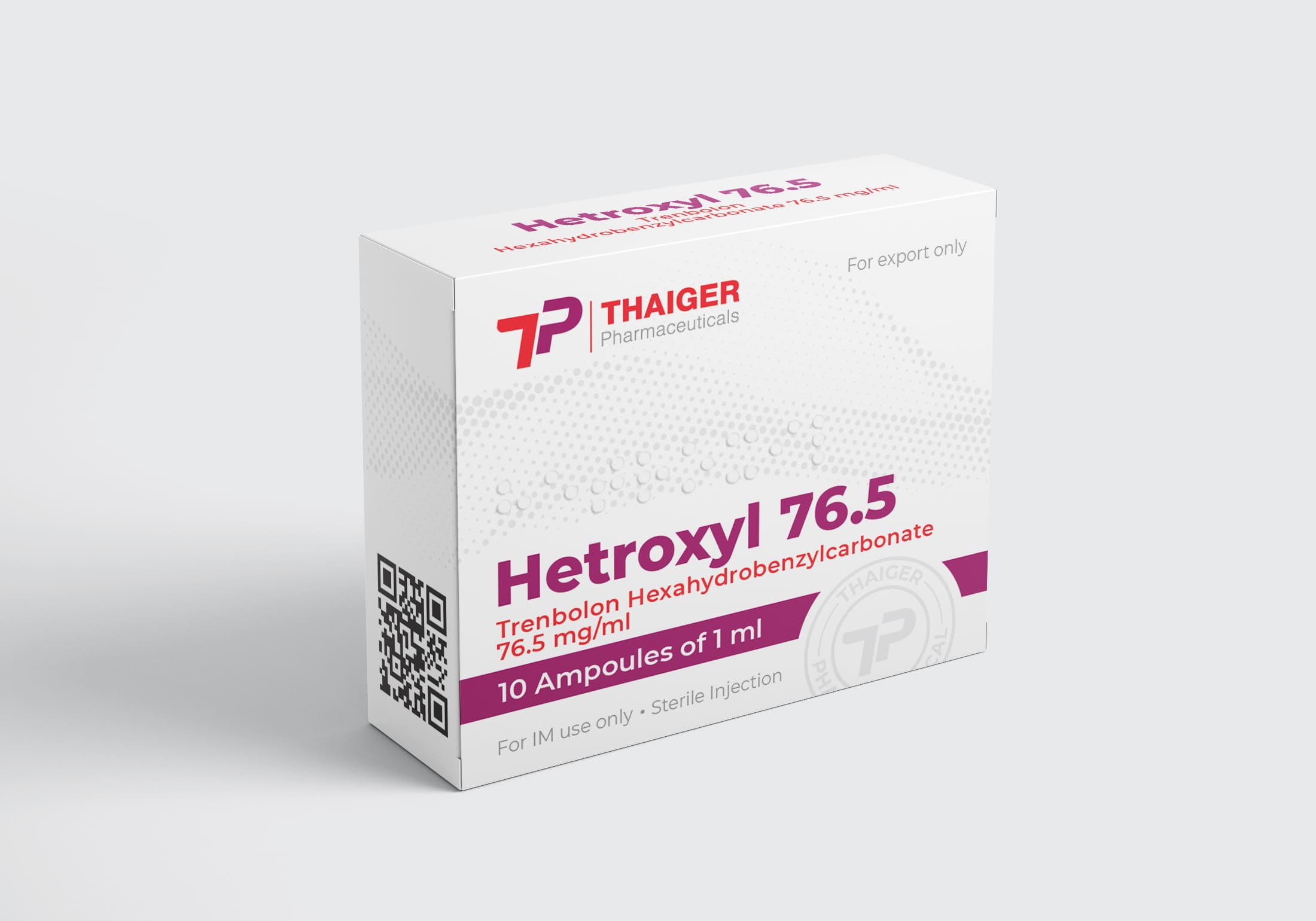 Hetroxyl 76 — Trenbolone Hexahydrobenzylcarbonate 76.5mg/ml × 10 × 1ml amp. Injecteerbaar lab getest flacon 76.5mg/ml Injecteerbaar